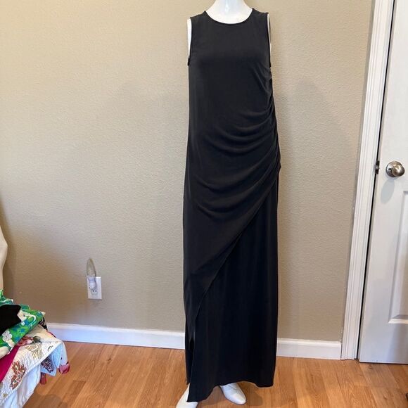 LAmade Maxi Peach Skn Blue -Gray Dress Sz.XS NWT - Picture 6 of 7